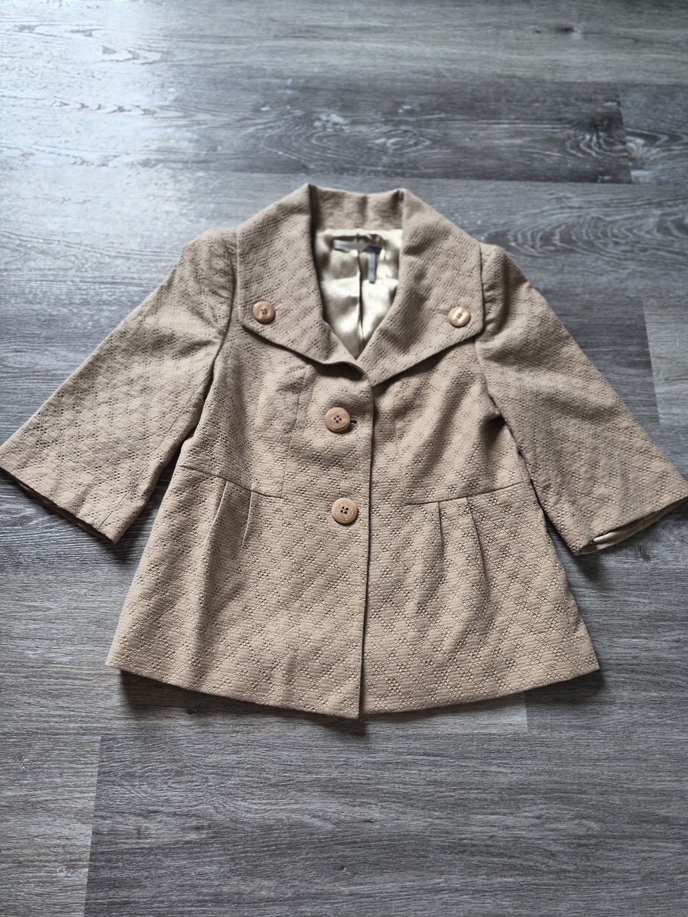 Classiques Entier Satin-Look Tan Jacket